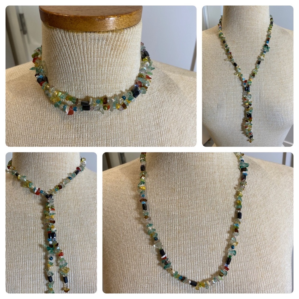 Multicolor Stone Magnetic Necklace